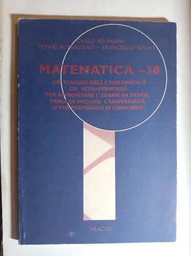 Matematica viaggio esame - matematica, -30