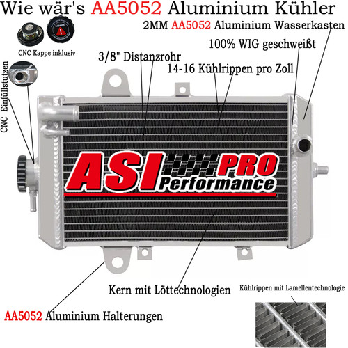 Radiatore atv alluminio per - radiatore,