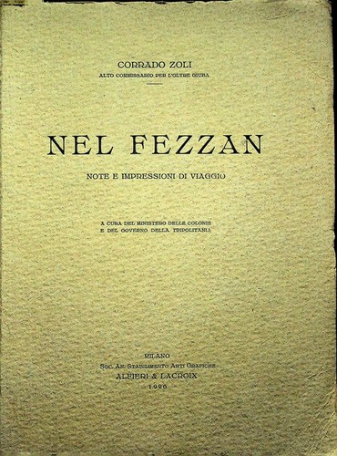 Nel fezzan note impressioni - note,